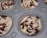 A picture of step 5 of Marbled Banana Muffins.