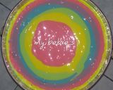 Foto langkah ke 3 dari resep Bolu Rainbow Norakk super lembut.