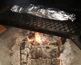 A picture of step 1 of Fire pit Zucchini and yellow squash.