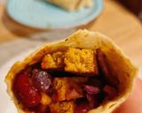 A picture of step 4 of Simple Protein Burrito (Vegan).