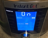 A picture of step 3 of Congee for the Instant Pot.
