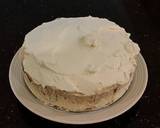 Vanilla / Peanut Butter Ice Cream Cake with a Crispy Crust and Whipped Cream Topping With Creamy Crispy Chicolate Bark recipe step 16 photo