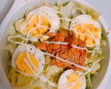 Hình bước làm 3 của món Salad cá ngừ trứng gà