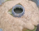 Foto langkah ke 8 dari resep Puding Matcha Semangka Edible Flower.
