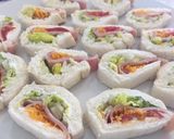 Foto del paso 10 de la receta Canapés con huevo hilado fáciles y baratos para Navidad