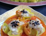 Foto langkah ke 2 dari resep Dimsum Jamur Sayur Glutenfree.