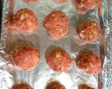 A picture of step 3 of Mel's Easy Cheesy Meatballs.