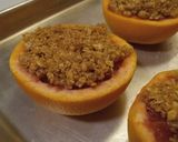 A picture of step 5 of Baked Grapefruit with Oatmeal Crumble.