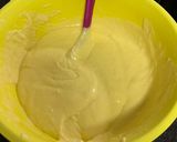 A picture of step 5 of Indonesian Fermented Cassava Cheese Cake (Bolu Tape Keju).