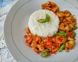 Foto langkah ke 6 dari resep Oseng Mandai Pedas Khas Kalimantan.