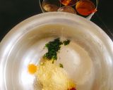 A picture of step 1 of Makka masala Aloo Puri (Maize flour poori 😋 makki ke aata Puri).
