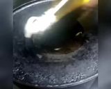 A picture of step 1 of Half fried egg.