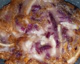 รูปขั้นตอนการทำที่ 4 ของ ขนมบ้าบิ่นเผือกมันม่วง | Thai Coconut Pancake