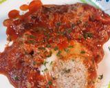 A picture of step 4 of Chorizo and Eggs in a Cheesey Tomato Sauce.