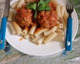 Foto del paso 5 de la receta: Albóndigas de carne en salsa de tomate con mostaccioli