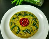 A picture of step 5 of Palak Dhokla / Spinach Dhokla.