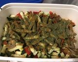 Une image de l'étape 5 de Courgette et poivrons rouges aux épices masala.