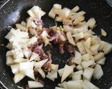 Foto del paso 3 de la receta Ensalada templada de espinacas y manzana