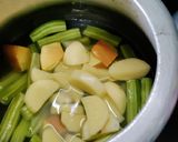 A picture of step 1 of Sajna Phalli/Drumsticks Light Subji.