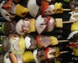 Foto del paso 6 de la receta: Brochetas mixtas (res y pollo)