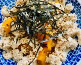 A picture of step 4 of Steamed Pumpkin with minced Chicken (Microwave/Stove-top).