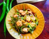 รูปขั้นตอนการทำที่ 3 ของ กุ้งผัดพริกสด