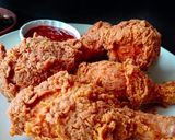 Gambar langkah 8 resipi Ayam Goreng Kfc "Homemade" 🇺🇸.