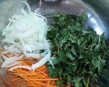 Hình bước làm 2 của món Nấm sò trộn chay