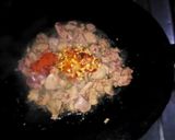 A picture of step 3 of 5 minutes spicy chicken liver.