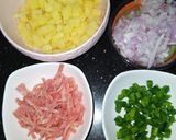 A picture of step 1 of Arabic Fried Chillies.