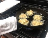 A picture of step 6 of Okonomi latkes.