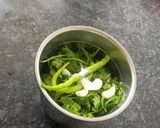 A picture of step 2 of Mayo mint dip.