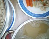 Foto del paso 3 de la receta Judías Blancas con Gambones en Salsa Verde