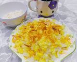 Hình bước làm 5 của món Xôi bắp đậu xanh hành phi