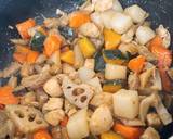 Sweet soy-sauce boiled vegetables with chicken recipe step 10 photo