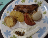Foto del paso 5 de la receta: Churrasco de cerdo con miel y mostaza y verduras al horno