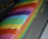 Foto langkah ke 11 dari resep Rainbow cake kukus lembut dan mudah.
