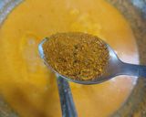 A picture of step 7 of Achari masala Soya chaap.