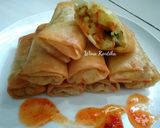 Foto langkah ke 4 dari resep Lumpia Goreng Isi Kentang Wortel Ayam #pr_risolesdkk.