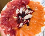 Hình bước làm 2 của món Sushi nhật.Sashimi