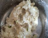 A picture of step 3 of Sabudana Vada.
