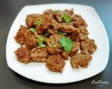 รูปขั้นตอนการทำที่ 6 ของ หมูก้อนทอดกระเทียมพริกไทย