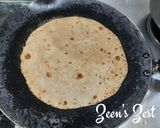 A picture of step 2 of Sorghum and Wheat Chapatis.