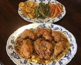 A picture of step 4 of 200 California Farm Tempura Chicken on Pine Apple.