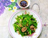 Hình bước làm 5 của món Thịt bò xào đậu rồng