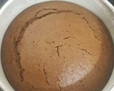 A picture of step 2 of Parle g and marie biscuit cake.