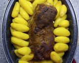 Egészben sült tarja káposzta ágyon burgonyával recept fázis 4 fotója