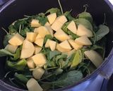 Une image de l'étape 3 de Potage de fanes de radis,pommes de terre et betteraves.