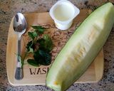 Foto del paso 1 de la receta Sopa de melón con yogur y menta