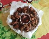 A picture of step 3 of Palak ke Chatpte pakode.